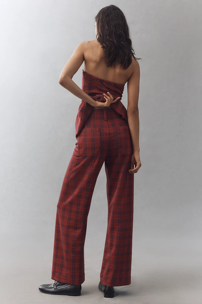 The Colette Full-Length Tartan Plaid Pants by Maeve