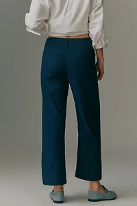 The Colette Flap Pocket Crop Wide-Leg Pants by Maeve