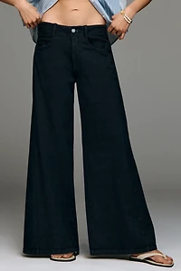 The Adi Mid-Rise Clean-Hem Flare Pants by Pilcro