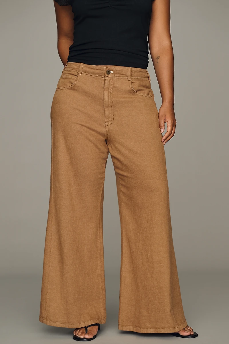 Pilcro Adi Mid-Rise Clean-Hem Flare Pants