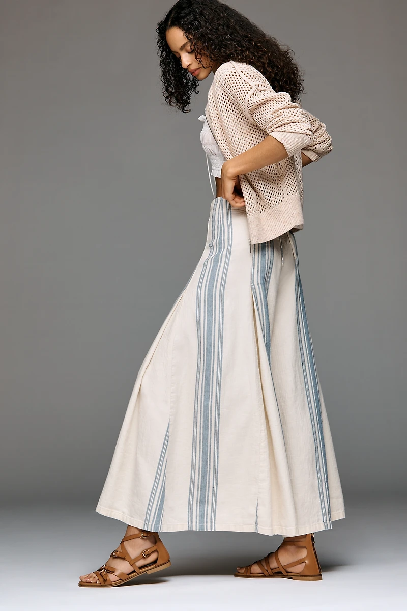 Pilcro Linen Cotton Skirty Sailor Pants