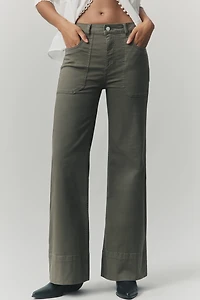 The Rylan Relaxed High-Rise Flare Pants by Pilcro