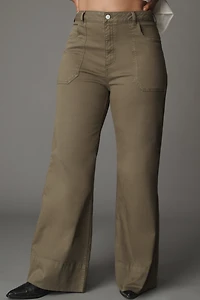The Rylan Relaxed High-Rise Flare Pants by Pilcro