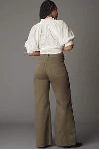 The Rylan Relaxed High-Rise Flare Pants by Pilcro
