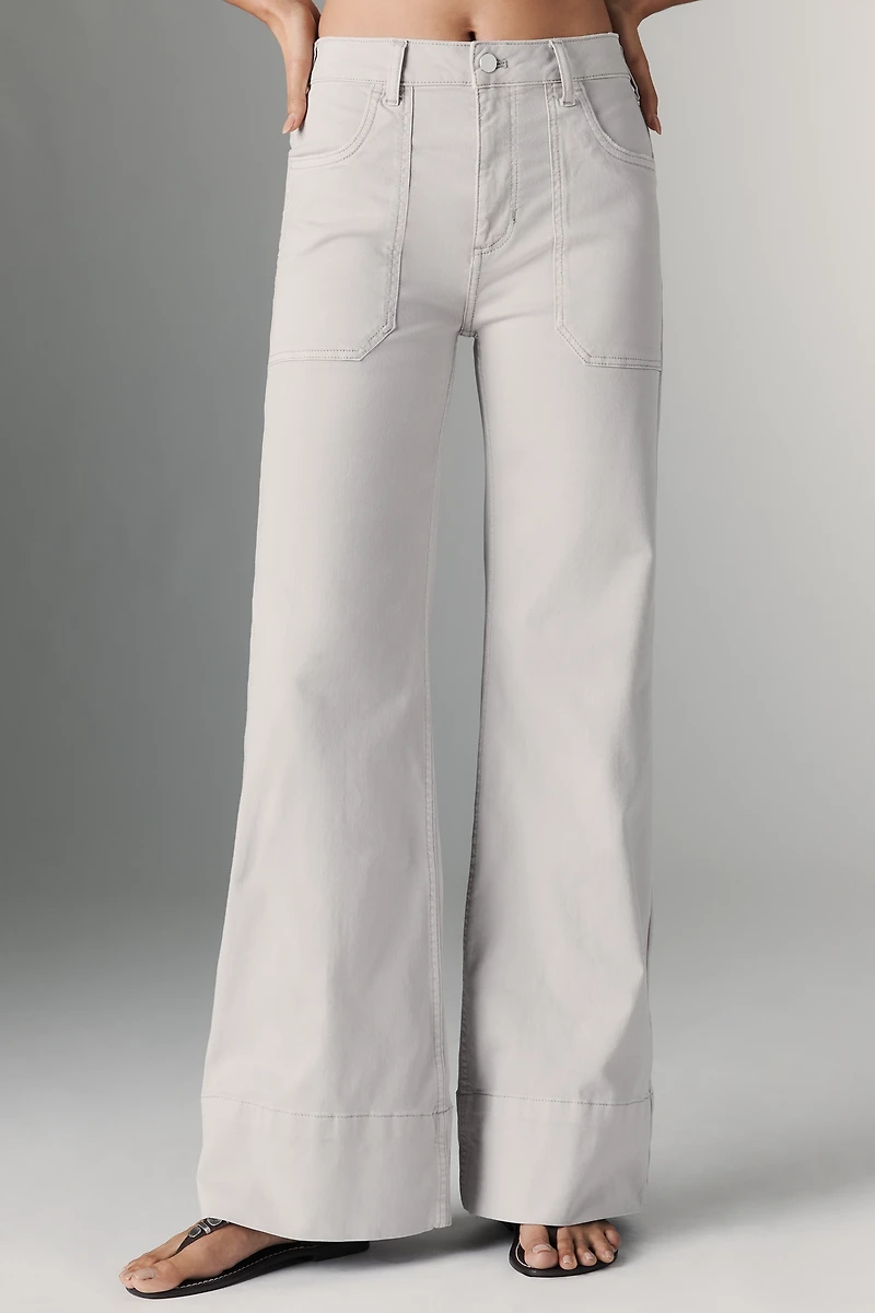 The Rylan Relaxed High-Rise Flare Pants by Pilcro