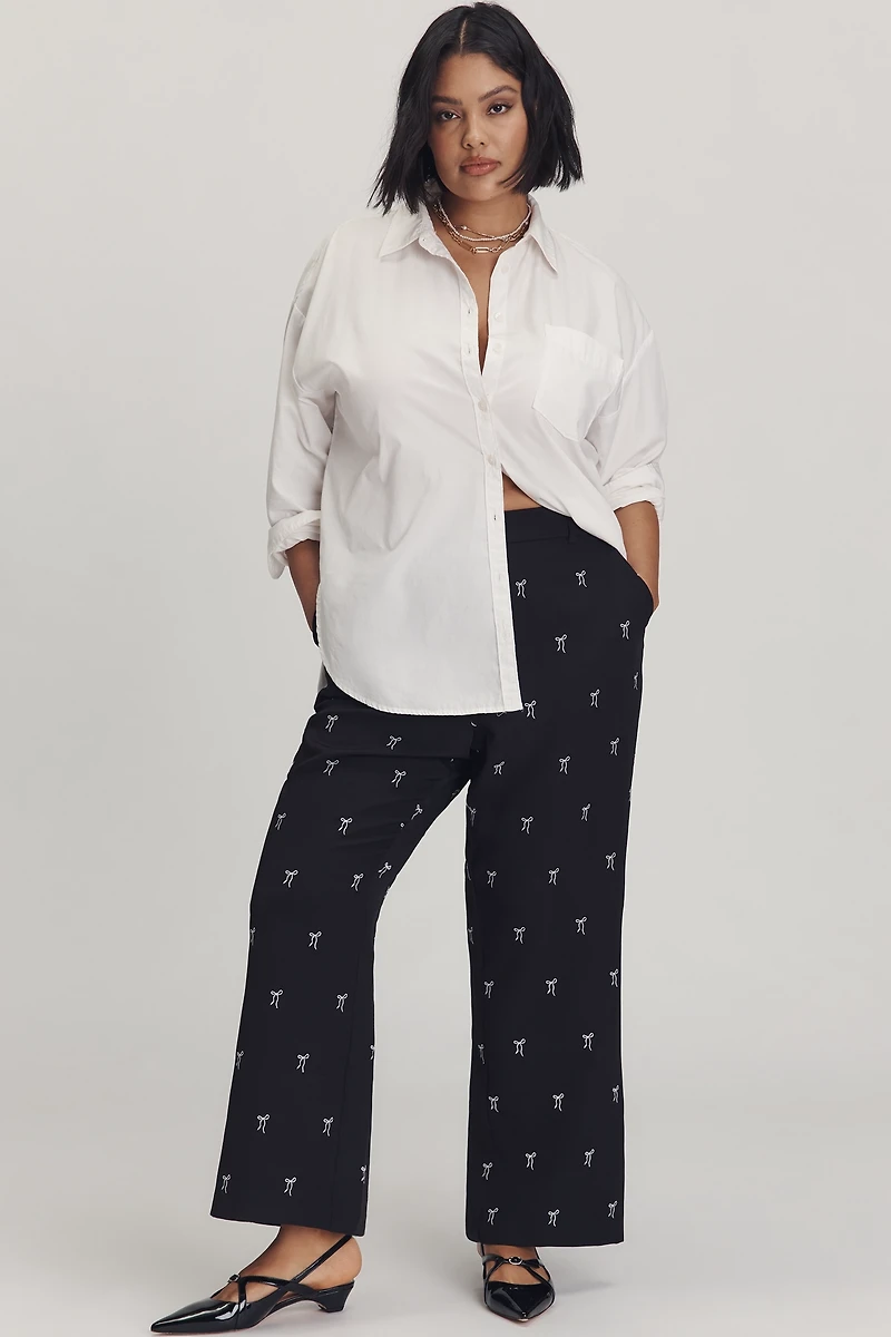 Eloquiin Plus Bow Bootcut Jumpsuit