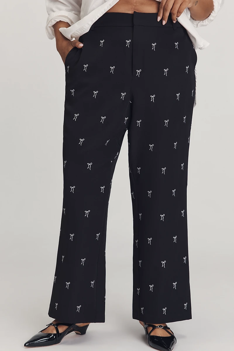 Eloquiin Plus Bow Bootcut Jumpsuit