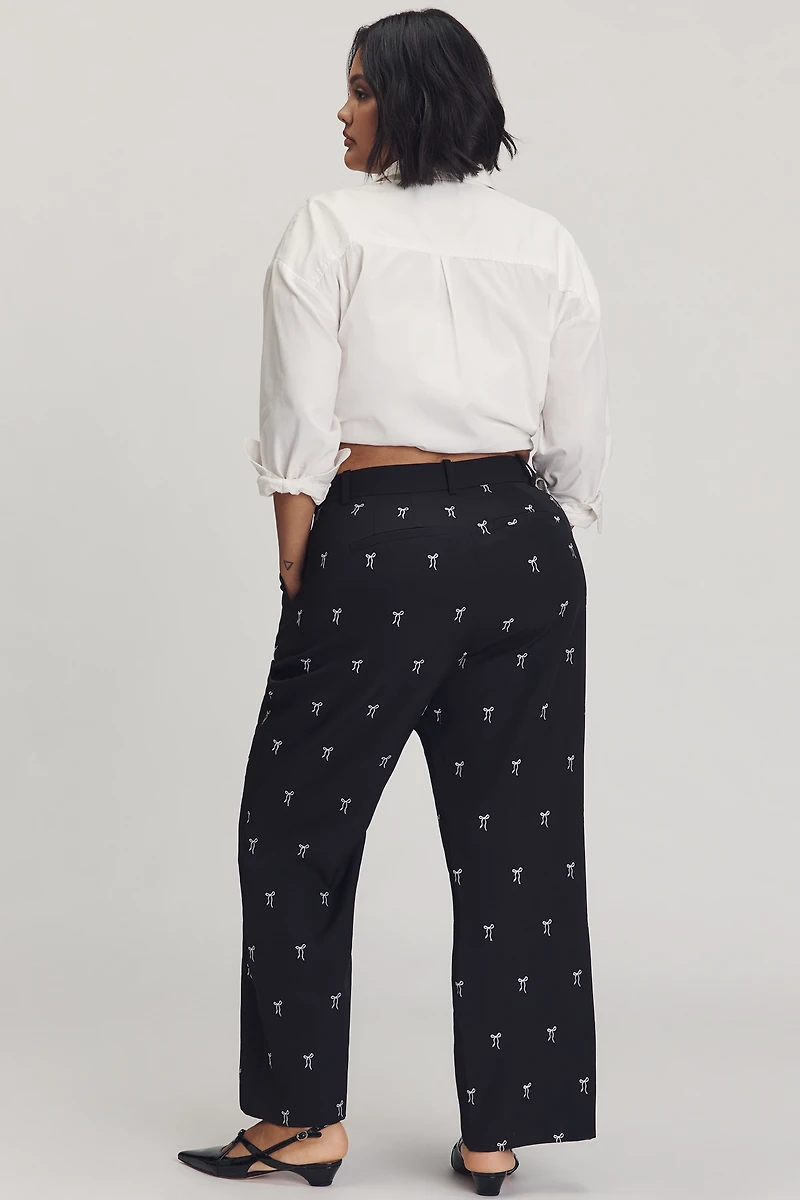 Eloquiin Plus Bow Bootcut Jumpsuit