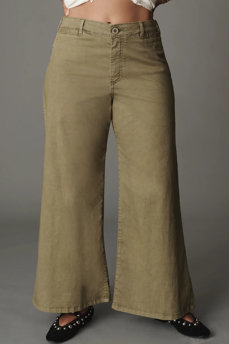 Pilcro Crop Wide-Leg Pants