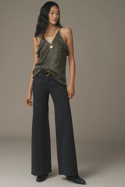 The Biker Mid-Rise Flare Jeans by Pilcro