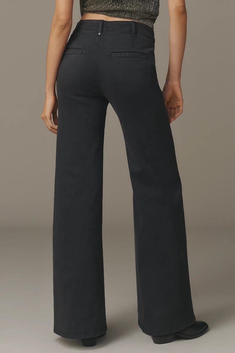 The Biker Mid-Rise Flare Jeans by Pilcro