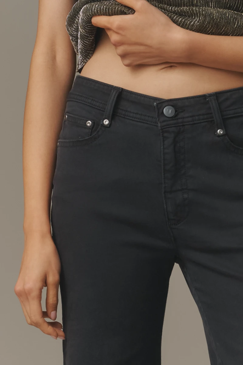 The Biker Mid-Rise Flare Jeans by Pilcro