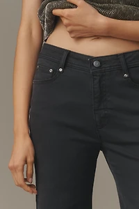 The Biker Mid-Rise Flare Jeans by Pilcro