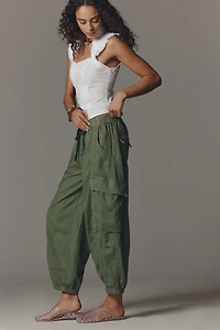 Pilcro Linen Cotton Jogger Pants