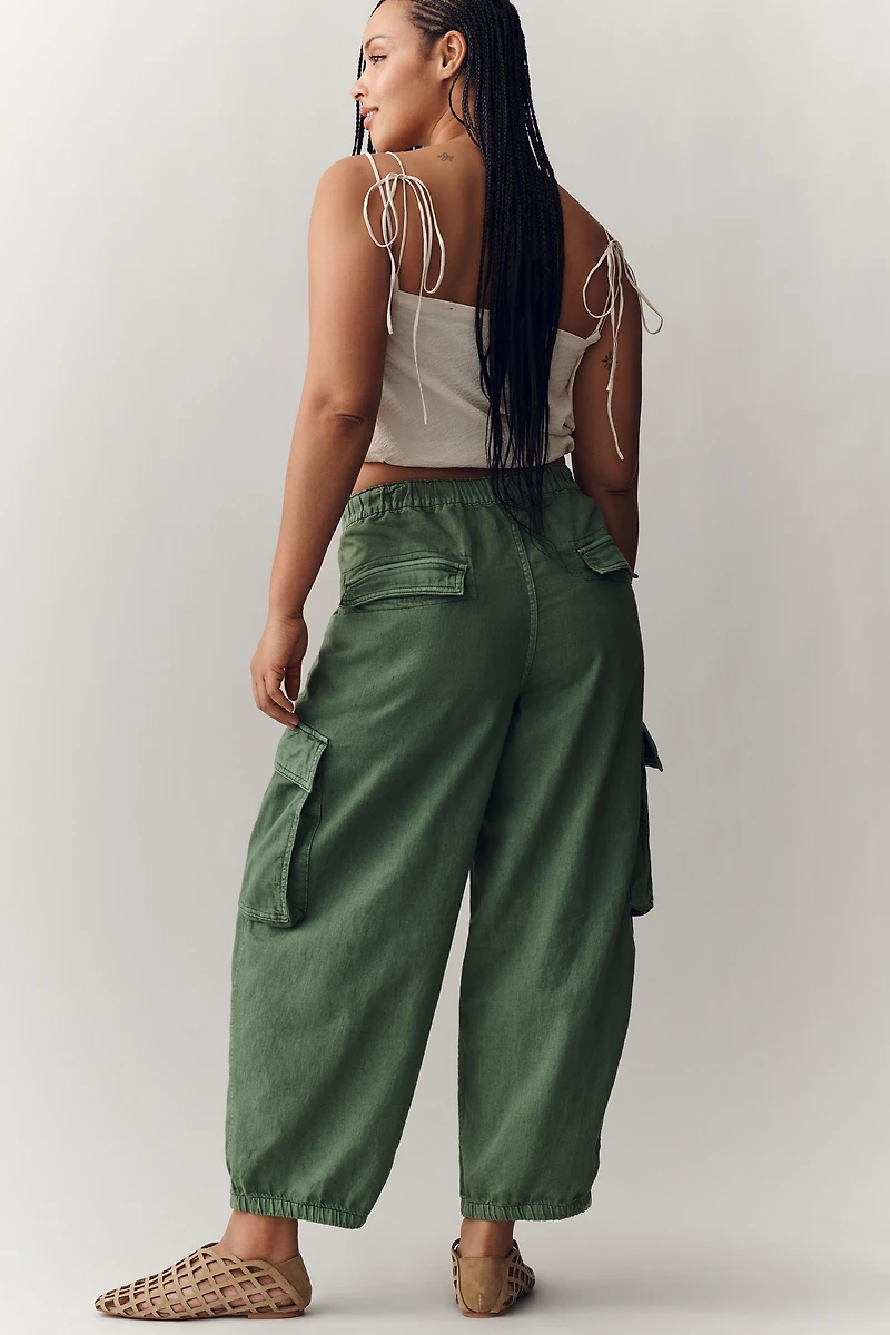 Pilcro Linen Cotton Jogger Pants