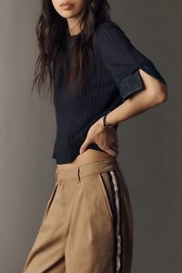 Maeve Pleated Track Trousers