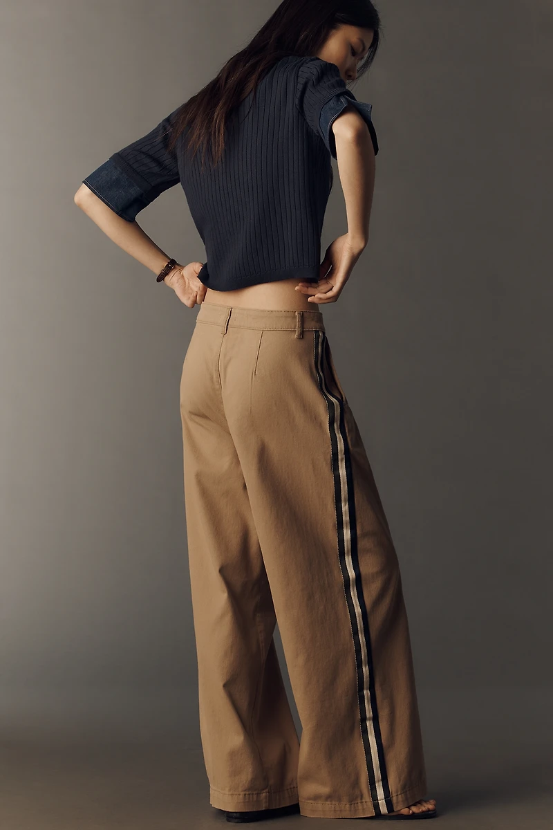 Maeve Pleated Track Trousers