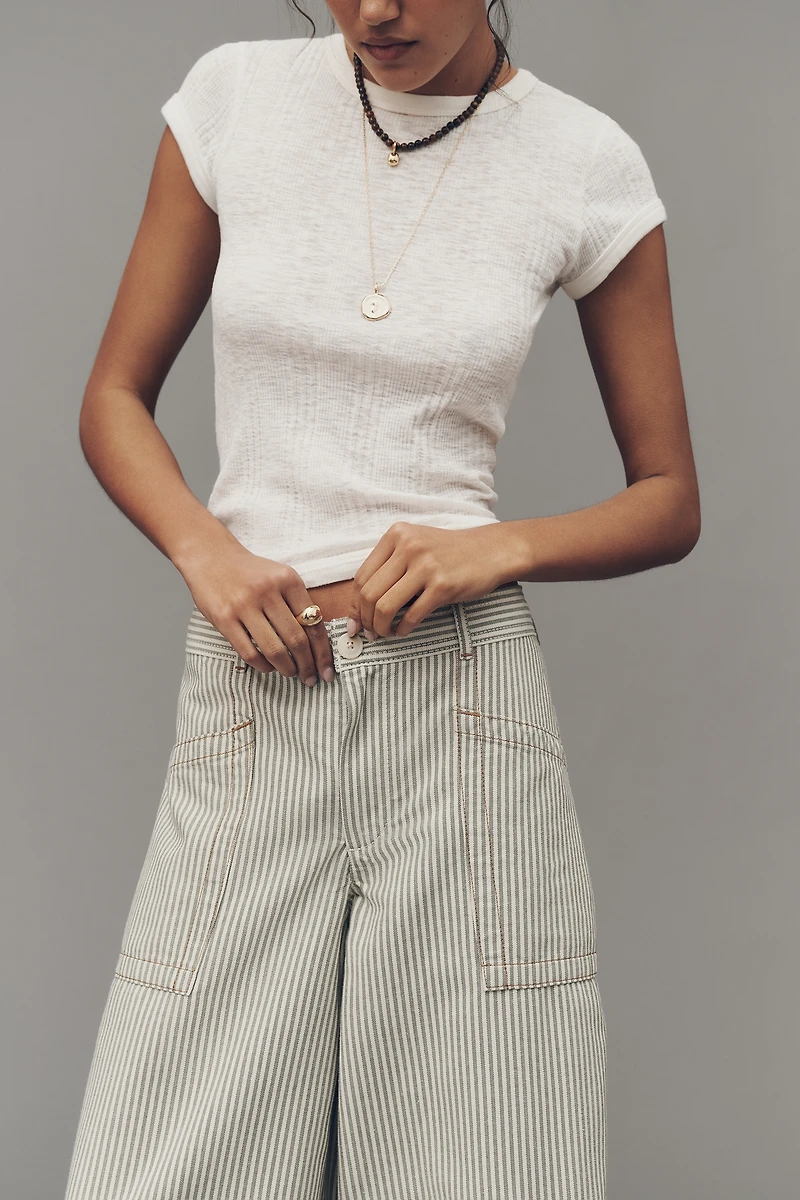 By Anthropologie Cotton Utility Pants