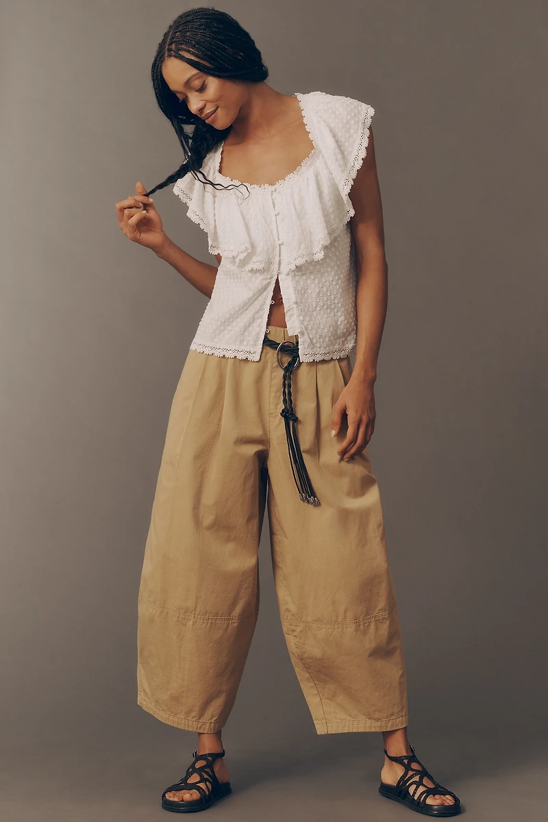 Maeve Cotton Linen Balloon Trousers