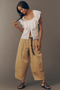 Maeve Cotton Linen Balloon Trousers