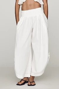 By Anthropologie Ruched Parachute Pants