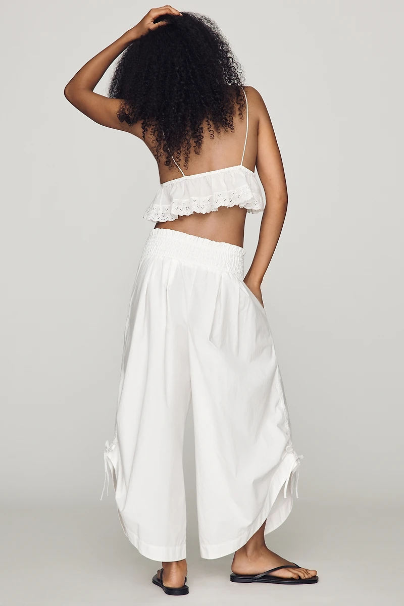 By Anthropologie Ruched Parachute Pants