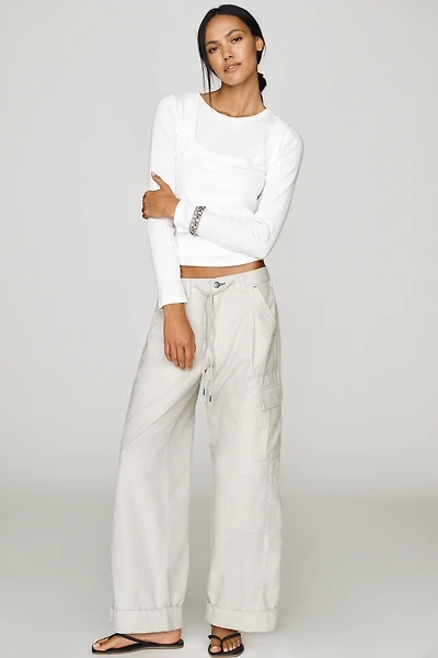 Pilcro Cade Camp High-Rise Utility Chino Pants
