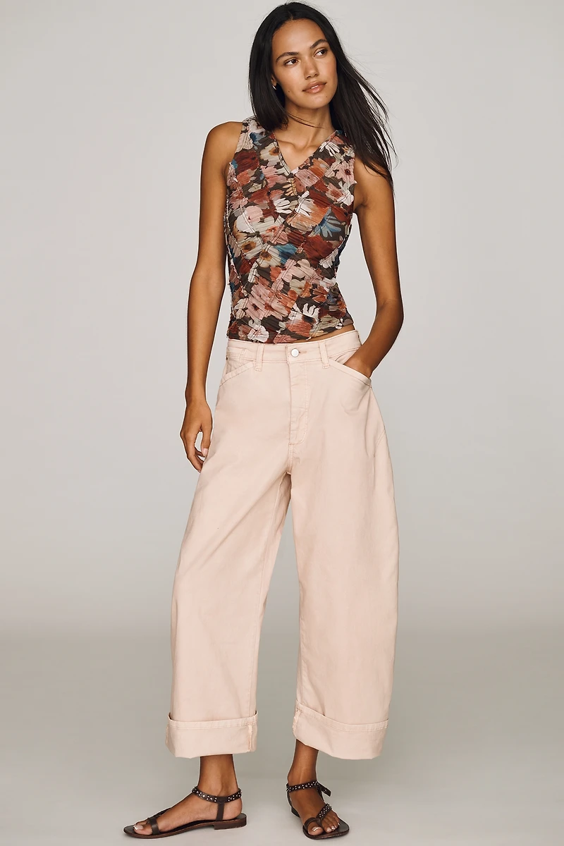 Pilcro Kayden Full Length Utility Barrel Pants