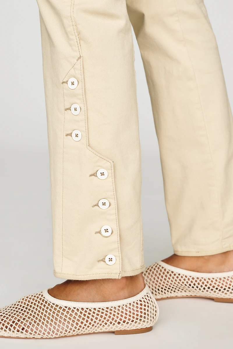 By Anthropologie Jodhpur Mid-Rise Straight-Leg Pants