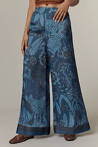 Farm Rio x Anthropologie Wide-Leg Printed Pants