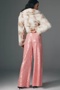 Farm Rio x Anthropologie Sequin Wide Leg Pants
