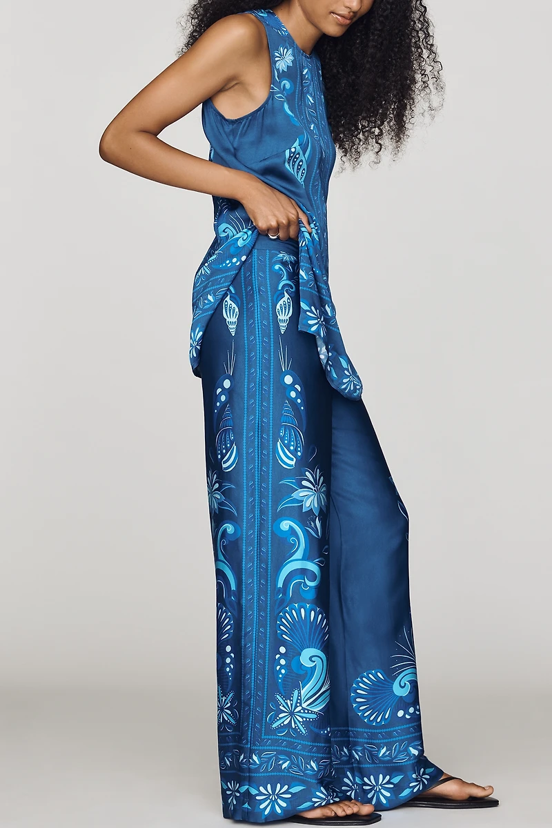 Farm Rio Patterened Wide-Leg Pants