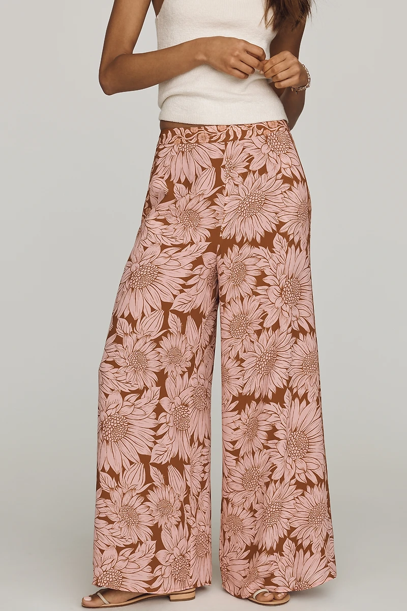 Farm Rio Floral Printed Wide-Leg Pants