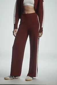 Maeve Side-Stripe Knit Track Pants