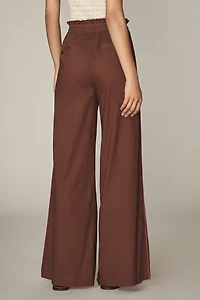 Scotch & Soda Cotton Voile Wide-Leg Pull-On Pants