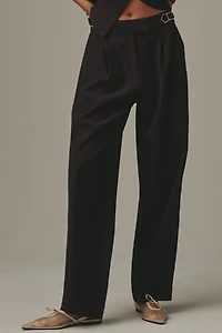 Scotch & Soda Quinn Mid-Rise Wide-Leg Pants
