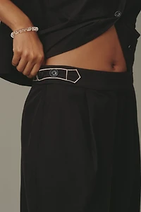 Scotch & Soda Quinn Mid-Rise Wide-Leg Pants