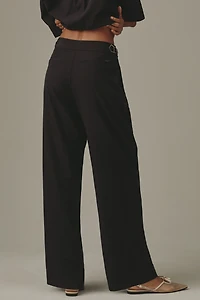 Scotch & Soda Quinn Mid-Rise Wide-Leg Pants