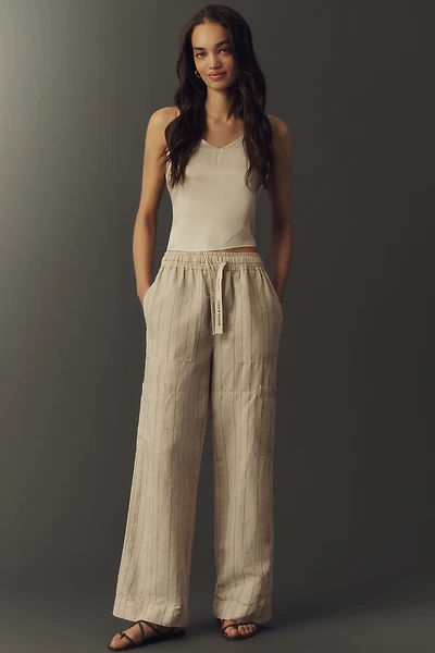 Scotch & Soda Cotton Linen Noa Wide-Leg Pants