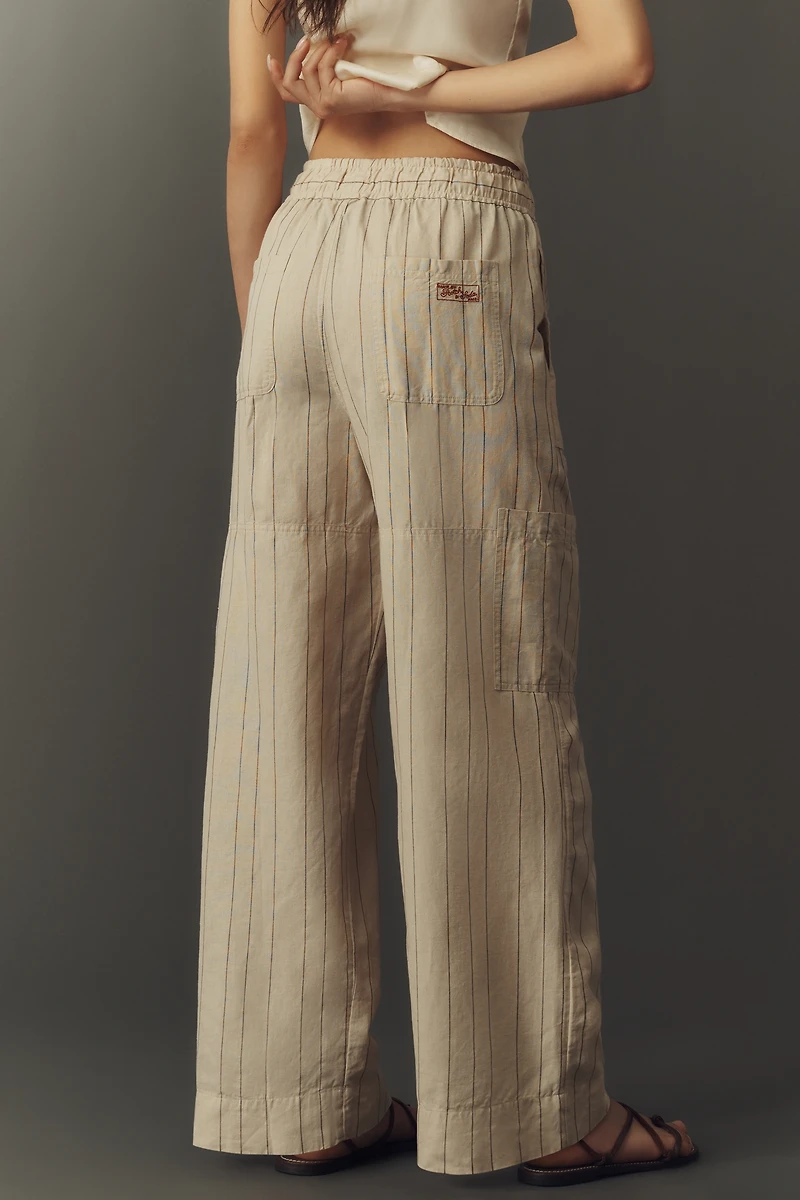 Scotch & Soda Cotton Linen Noa Wide-Leg Pants