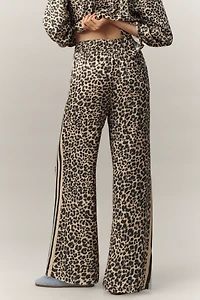 The Brooklin Tie-Front Printed Pull-On Pants by Maeve