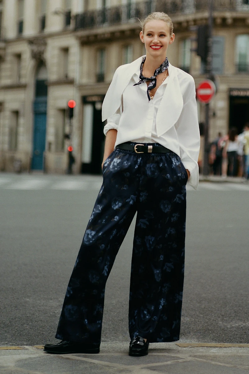 The Somerset Jacquard Full-Length Pull-On Pants