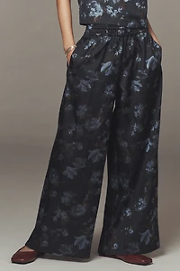 The Somerset Jacquard Full-Length Pull-On Pants