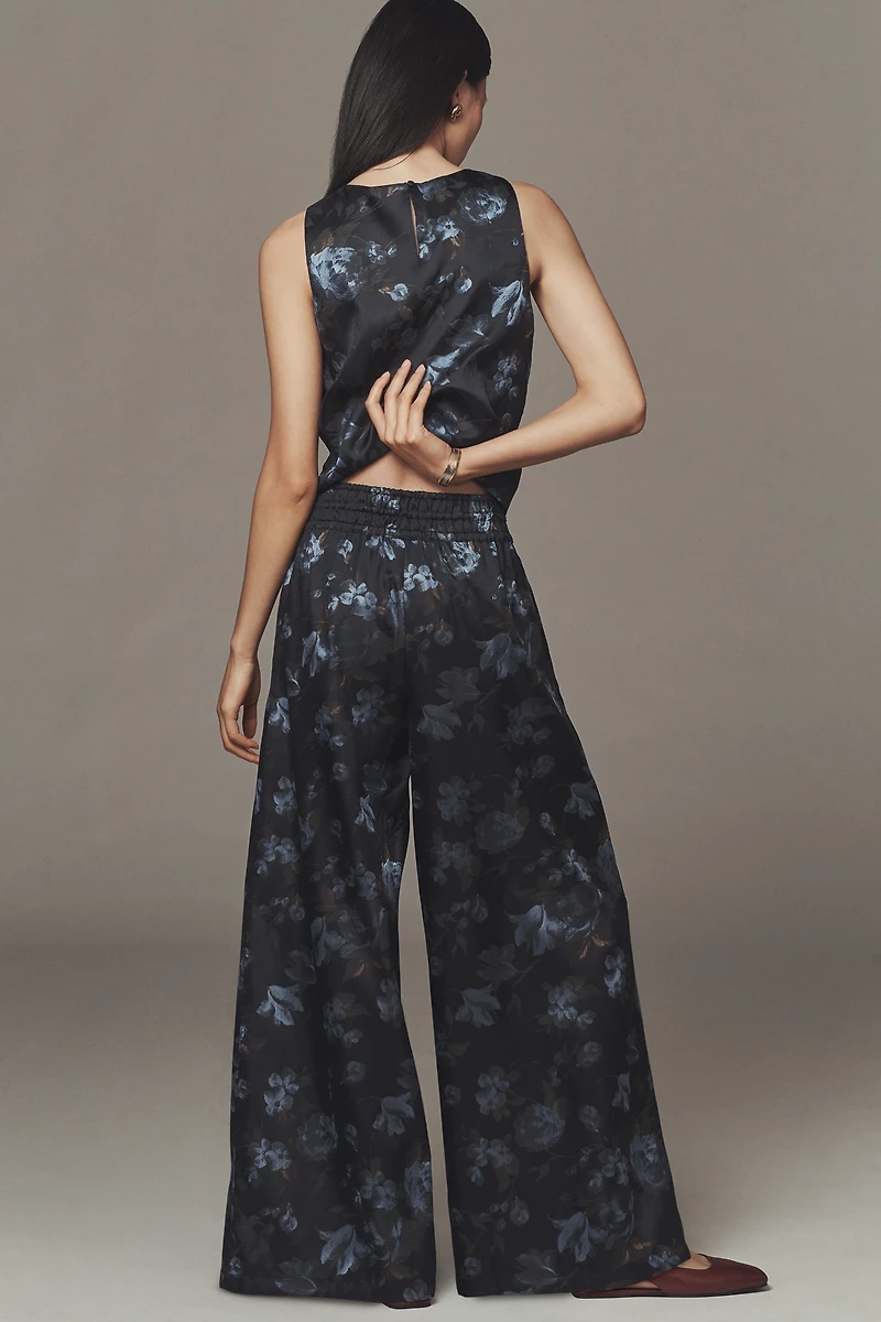 The Somerset Jacquard Full-Length Pull-On Pants