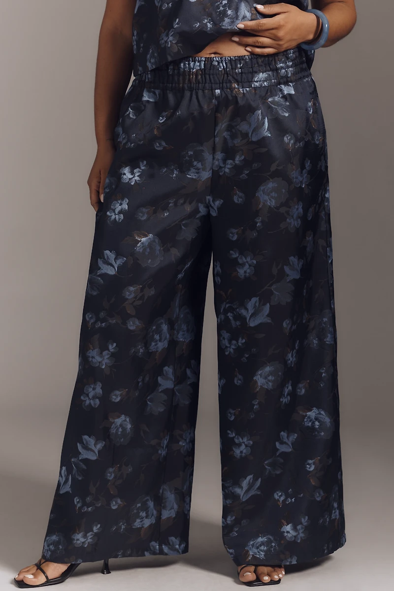 The Somerset Jacquard Full-Length Pull-On Pants