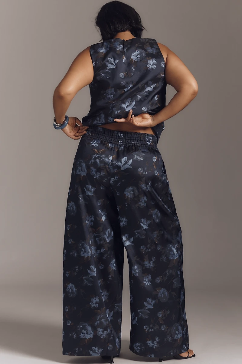 The Somerset Jacquard Full-Length Pull-On Pants