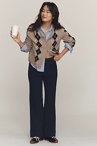 Maeve Knit Cuffed Flare Pants