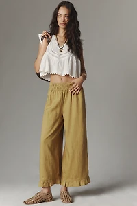 The Somerset Linen Petticoat Crop Pants