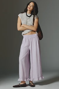 The Somerset Linen Petticoat Crop Pants