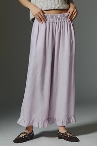 The Somerset Linen Petticoat Crop Pants